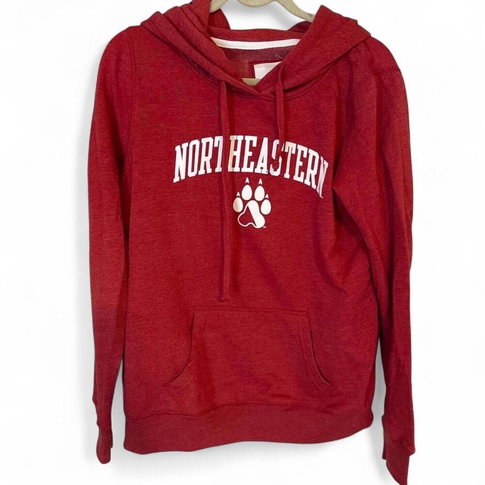 Northeastern University Red Hoodie Women's XL NWT Huskies Pullover Sweatshirt